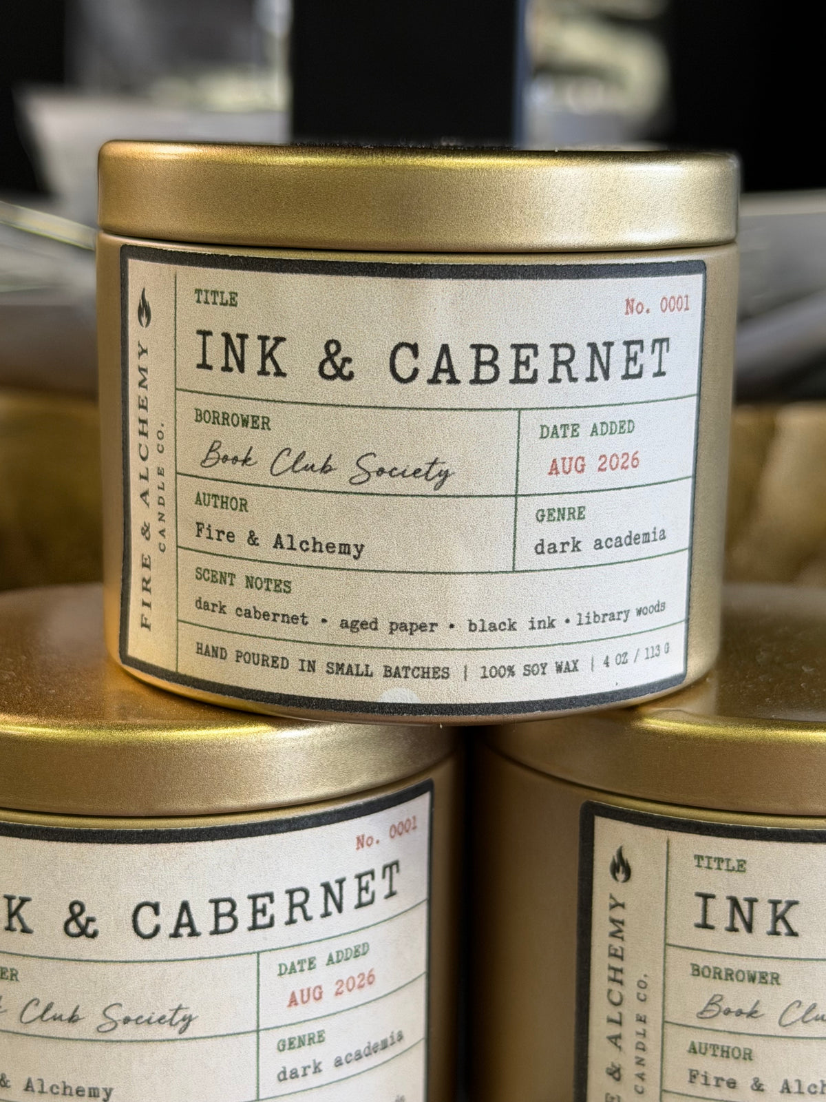 Ink and Cabernet candle