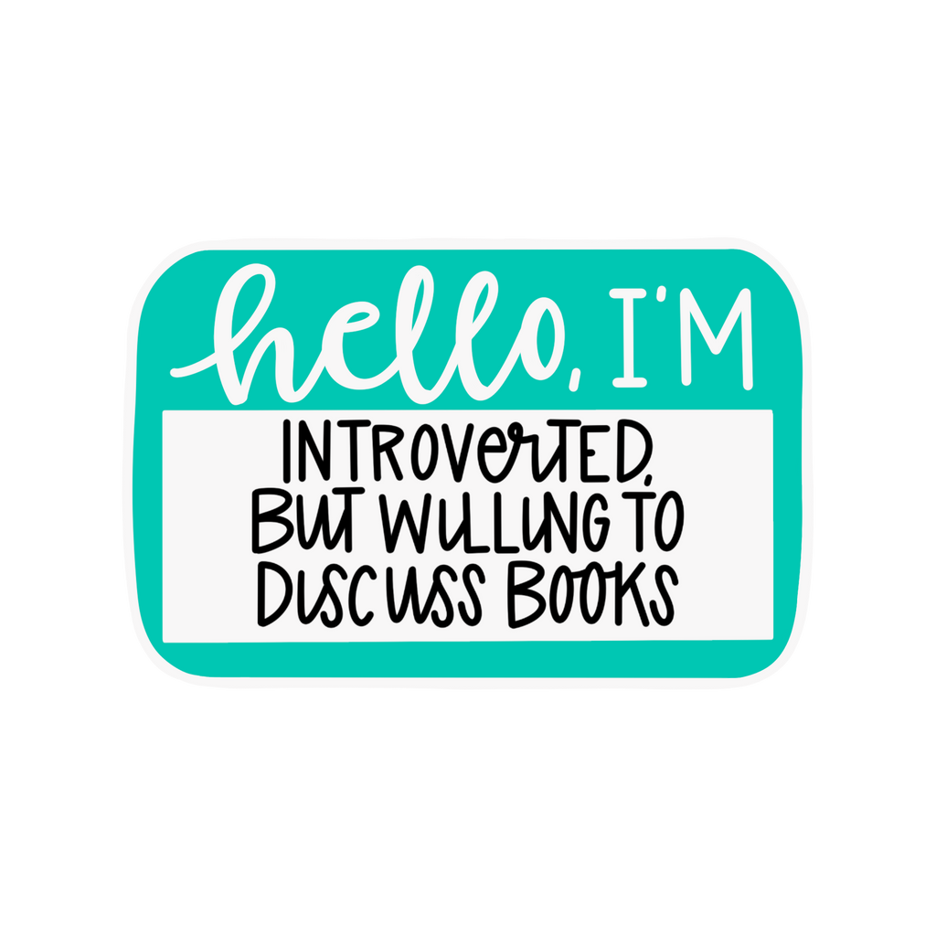 Willing To Discuss Books Kindle Sticker
