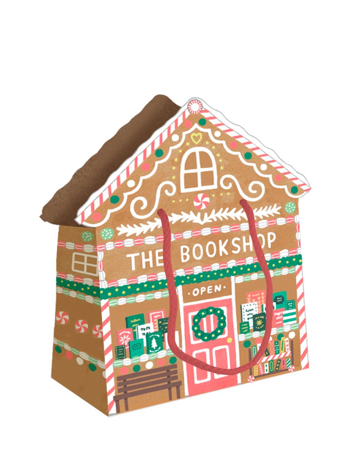 Gingerbread Bookshop Gift Bag (Large)