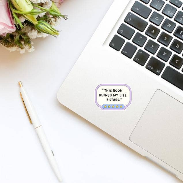 This Book Ruined My Life - Five Stars Vinyl Sticker