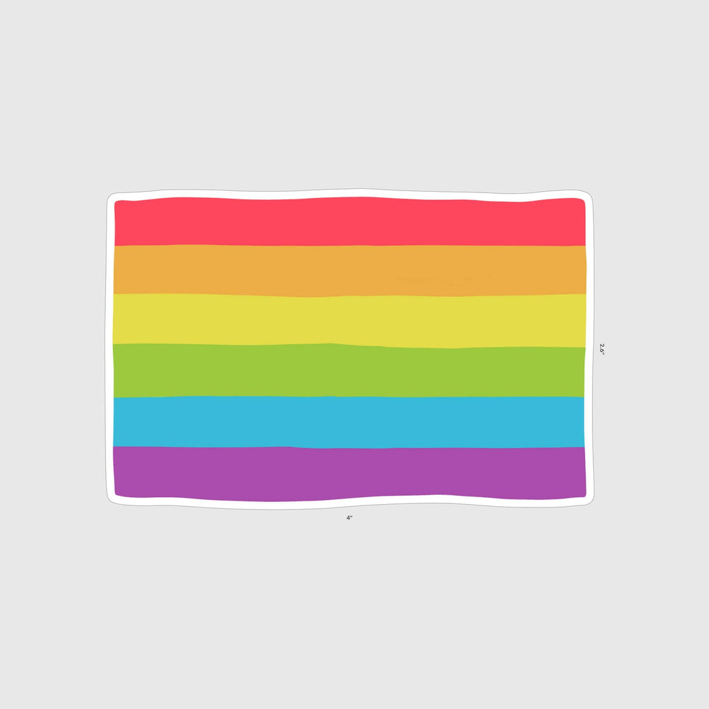 Sticker | Rainbow Pride Flag | 4" Vinyl Sticker