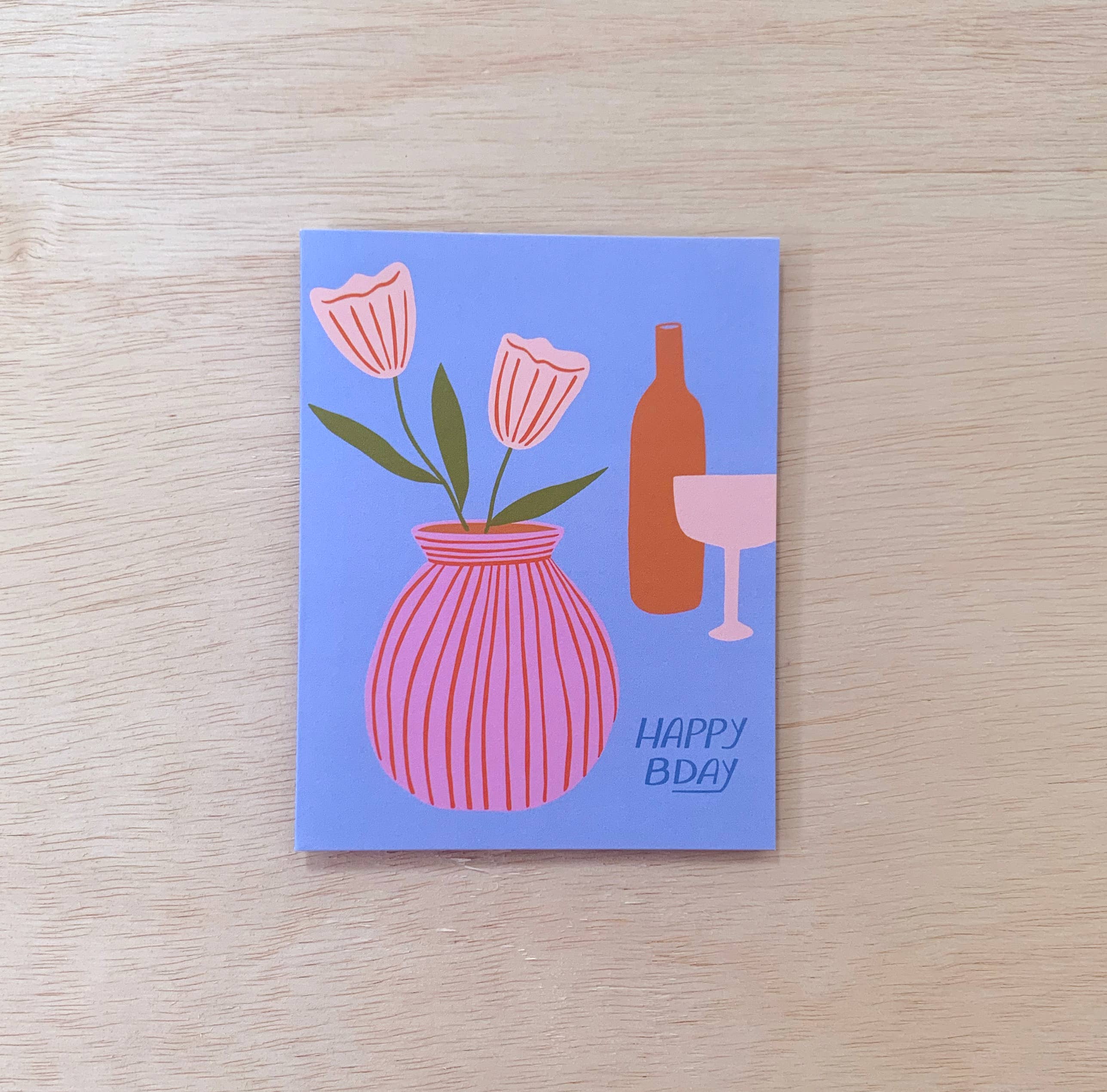 Birthday Wine - Birthday Card