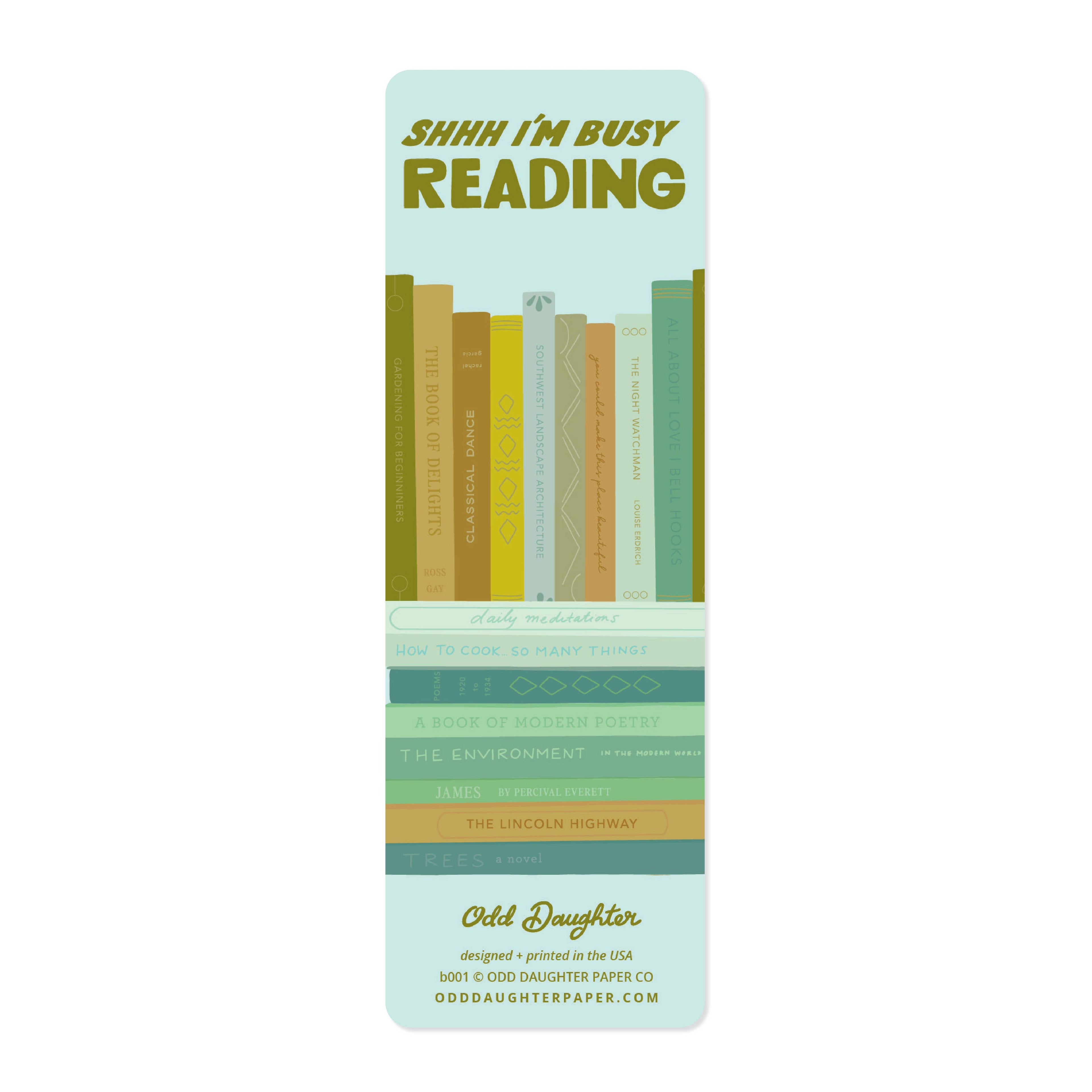 Shhh I'm Busy Reading - Bookmark