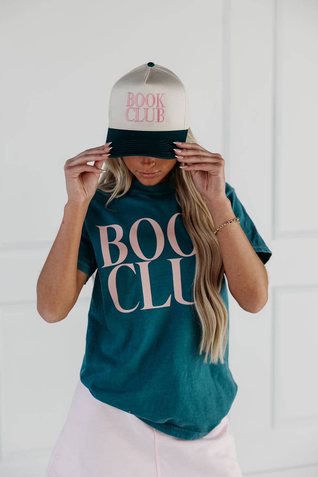 Book Club Vintage Embroidered Trucker Hat