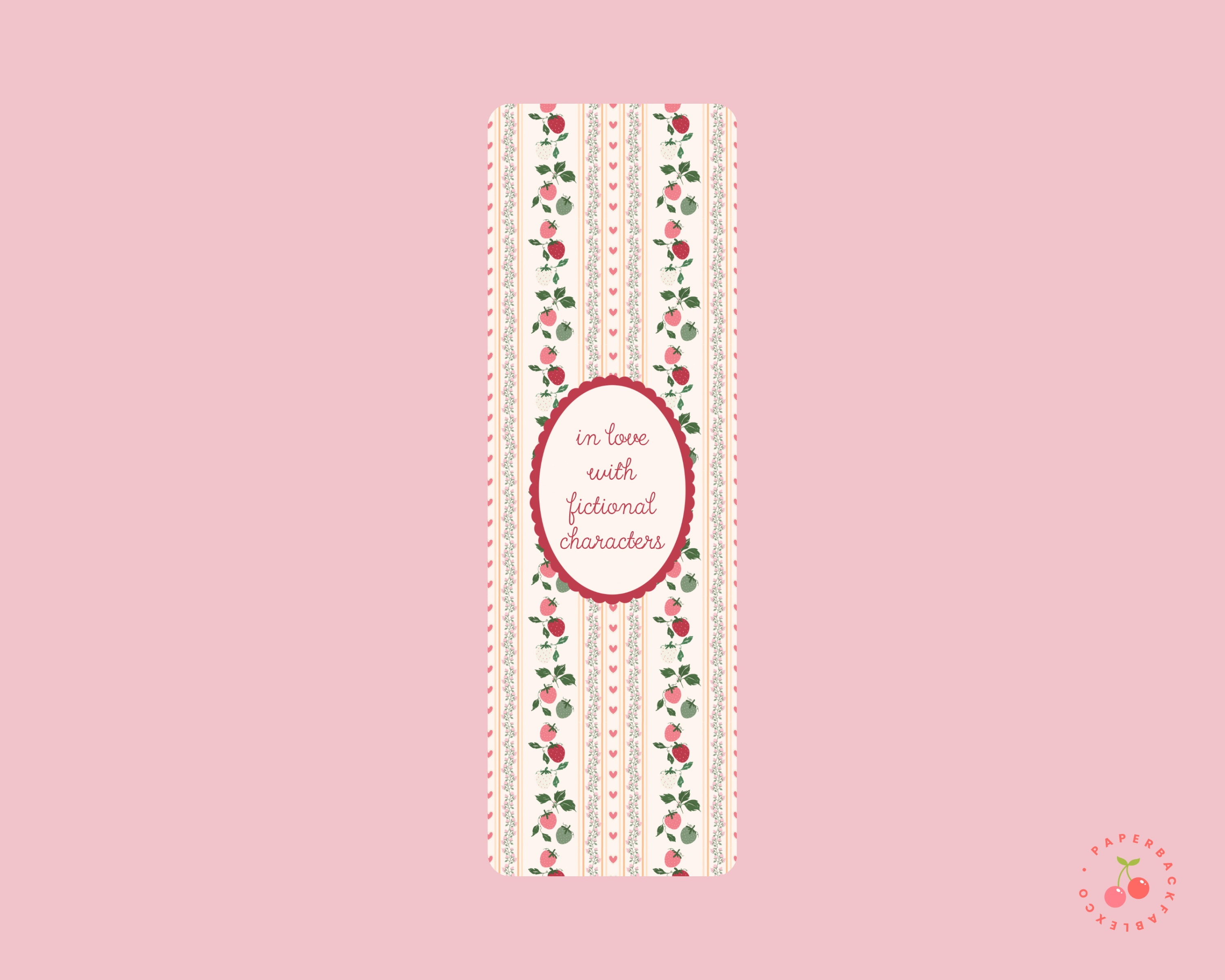 In Love With Fictional Characters - Bookmarks
