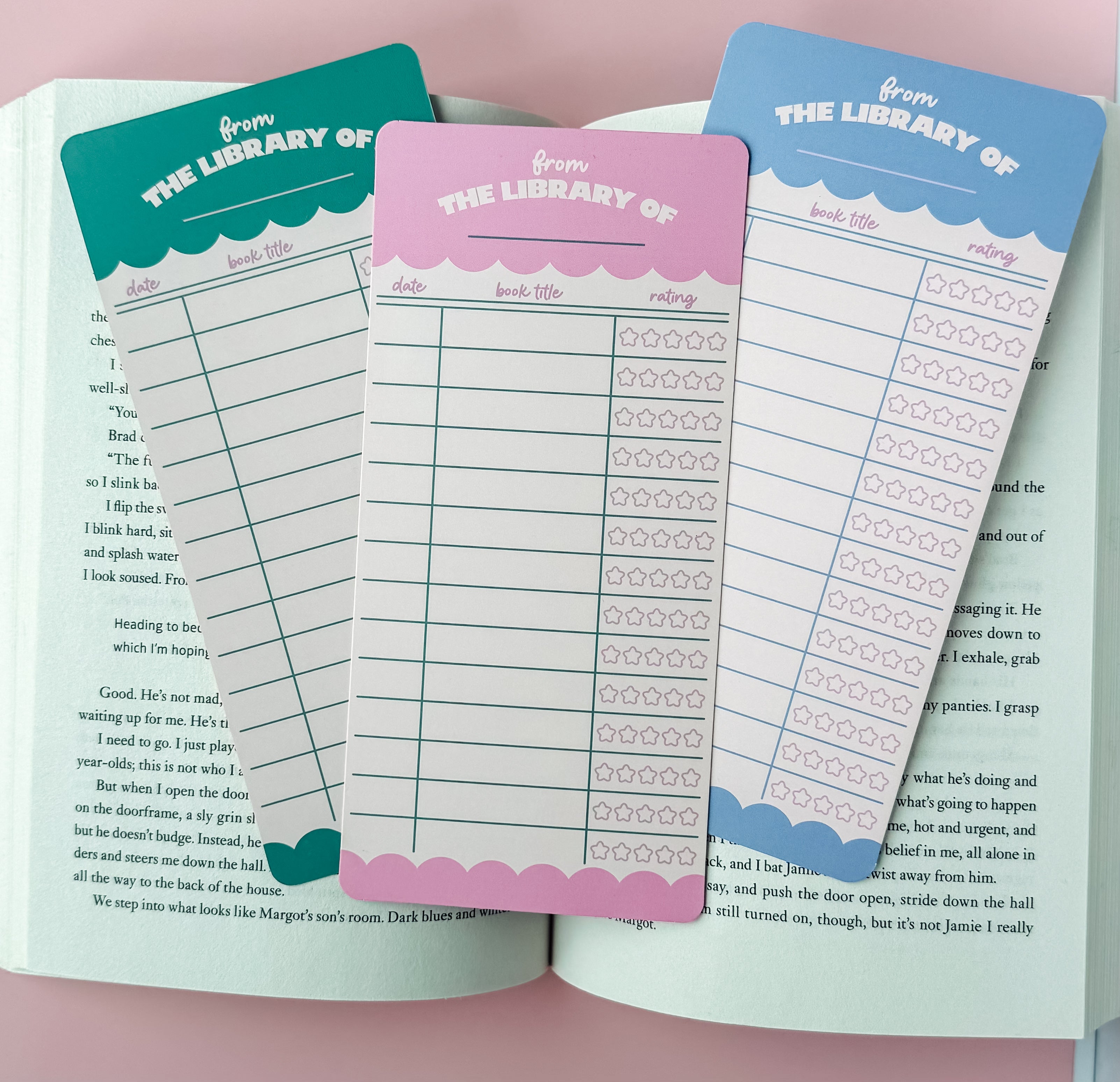 Book Rating Paper Bookmark
