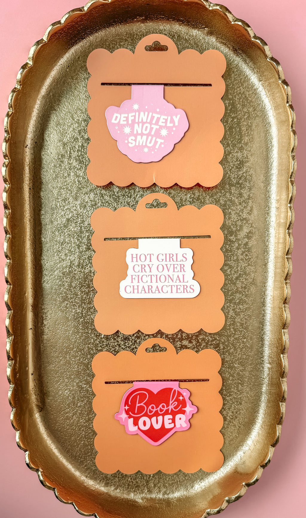 Pink Definitely Not Smut Magnetic Bookmark