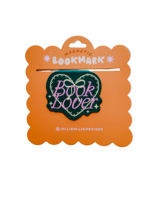 Book Lover [green] Magnetic Bookmark