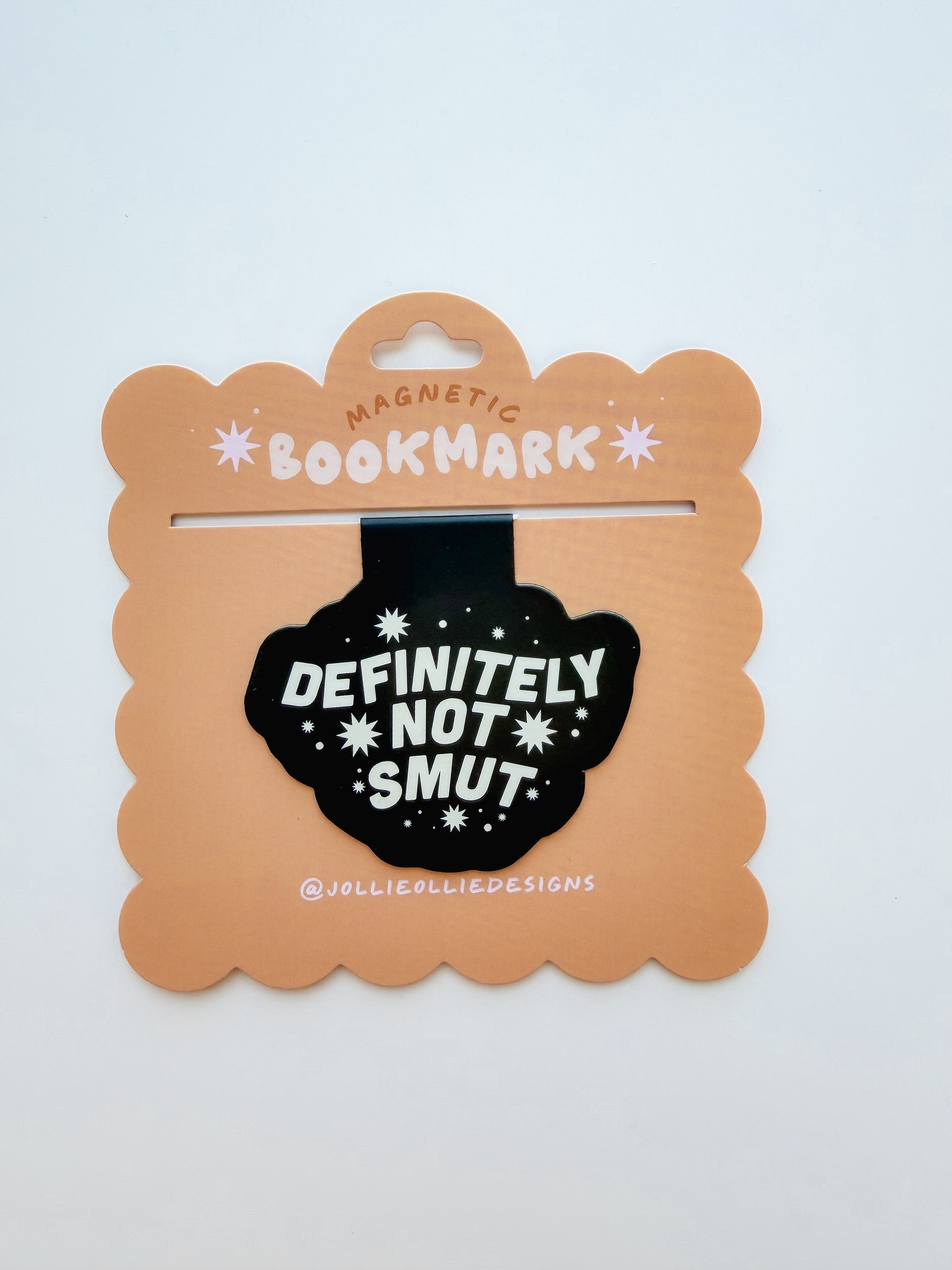 Black Definitely Not Smut Magnetic Bookmark