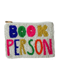 Book Person Colorful Beaded Coin Purse