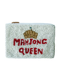 Mahjong Queen Seed Beaded Coin Purse