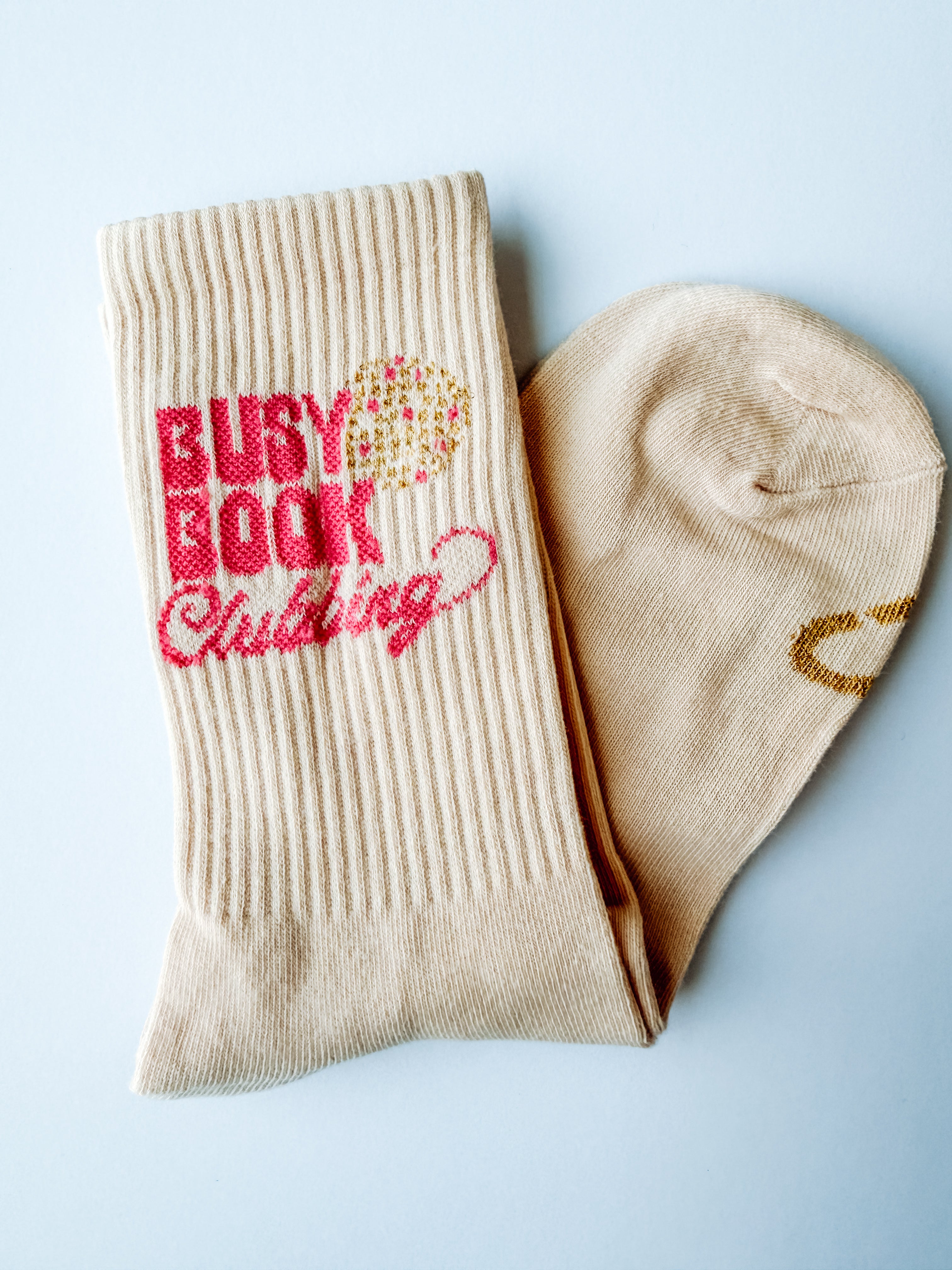 Busy Book Clubbing Cute Reading Disco Ball Socks