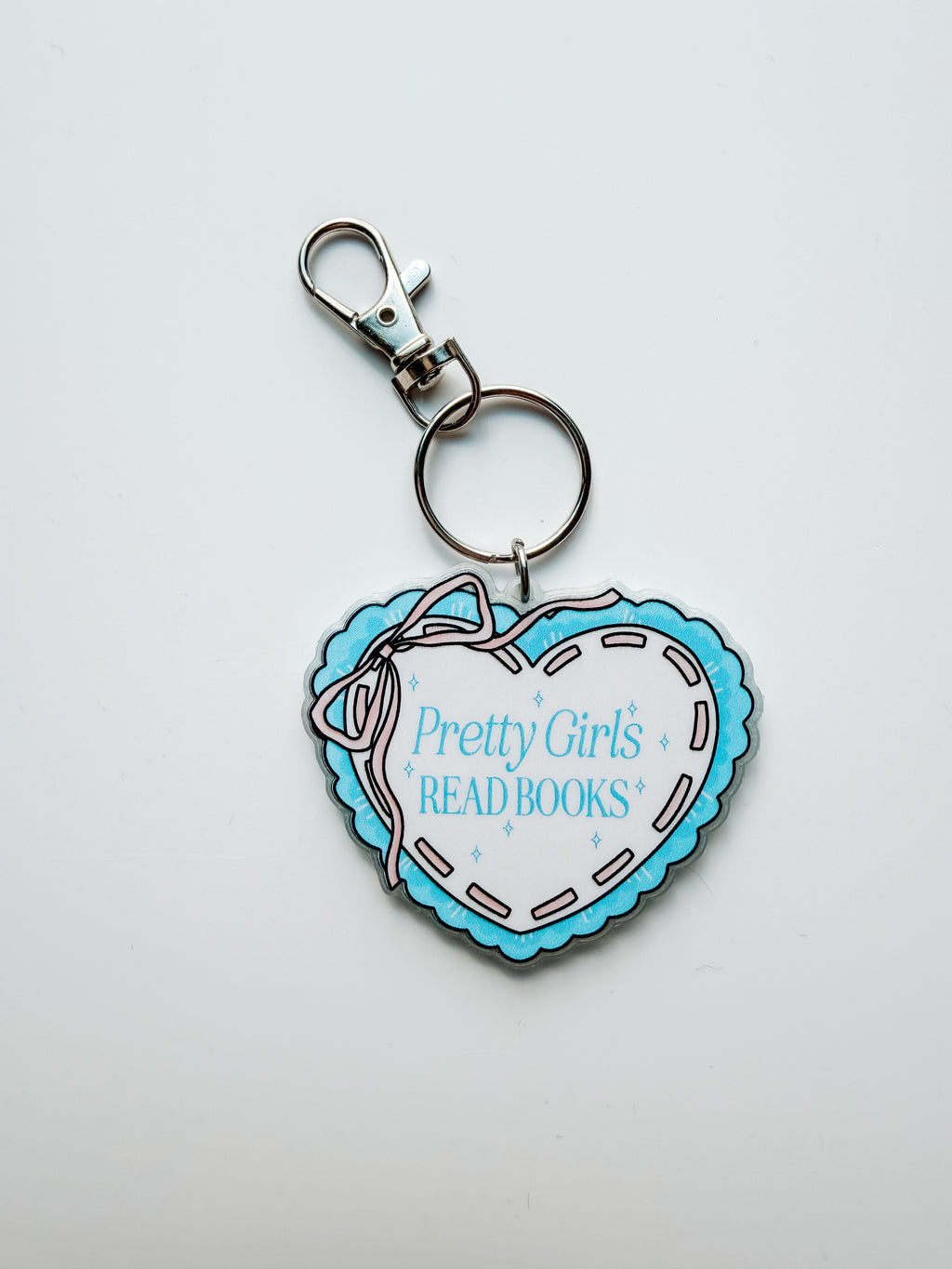 Pretty girls Read Books Keychain/Bag Charm 