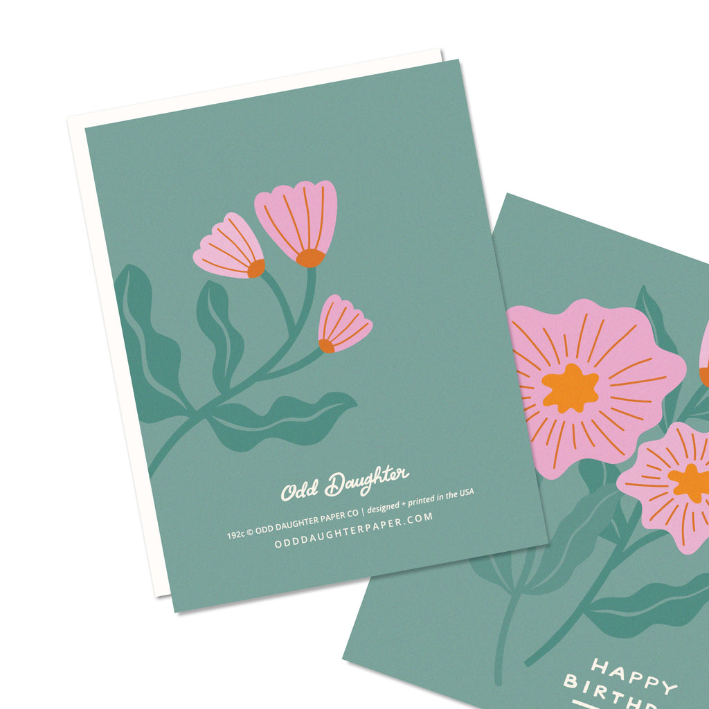 Birthday Flowers - Birthday Card