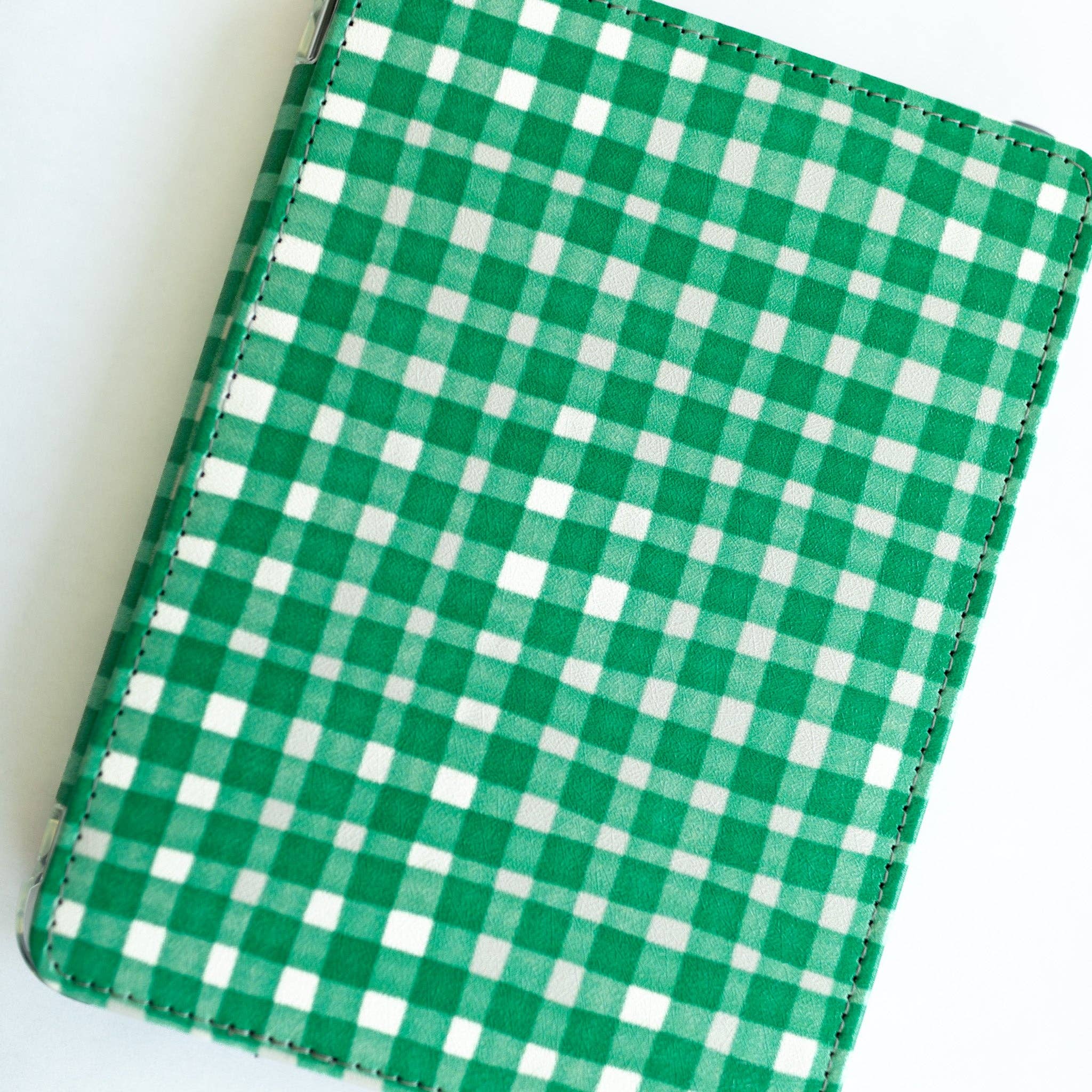 Green Girl Gingham 12th Gen Kindle Cover