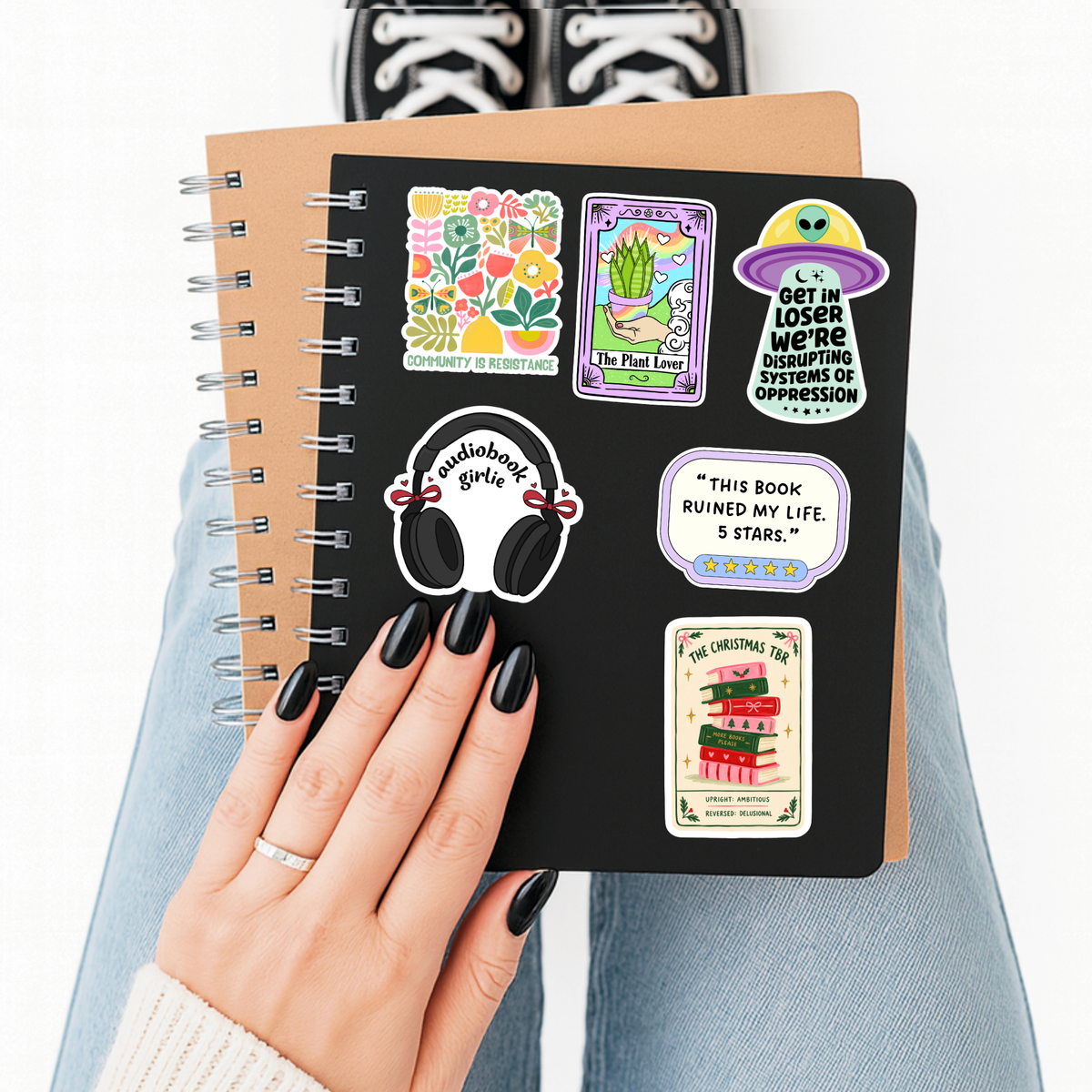 Christmas TBR Tarot Sticker | Bookish Holiday