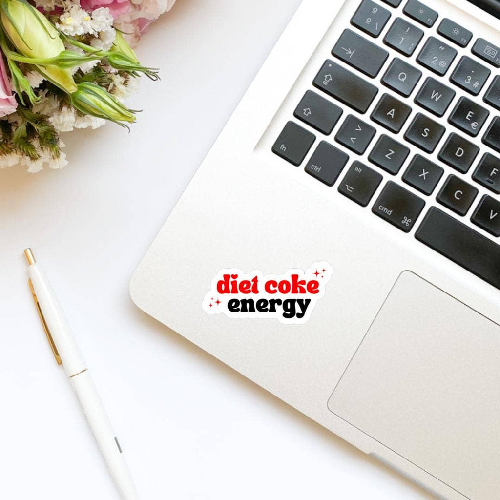 Diet Cola Energy Quote Vinyl Sticker | Soda Sticker