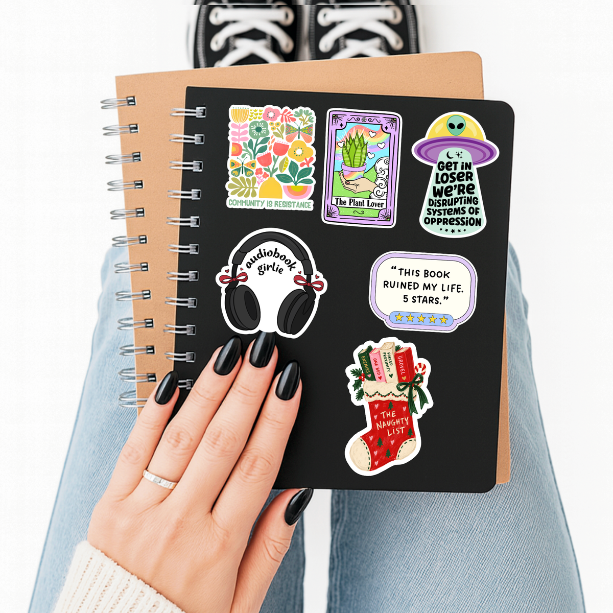 Naughty List Stocking Sticker | Bookish Holiday