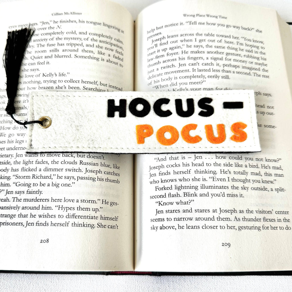 Halloween Hocus Pocus Felt Bookmark
