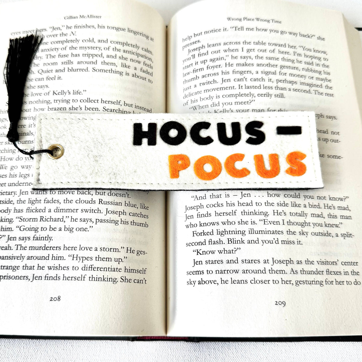 Halloween Hocus Pocus Felt Bookmark