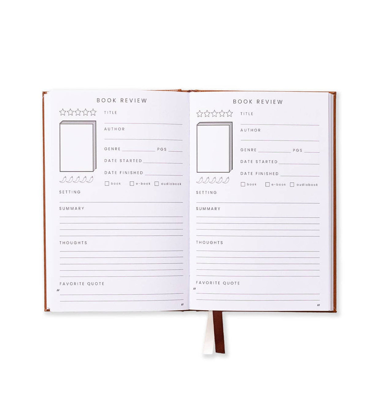 Book/Reading Journal Black