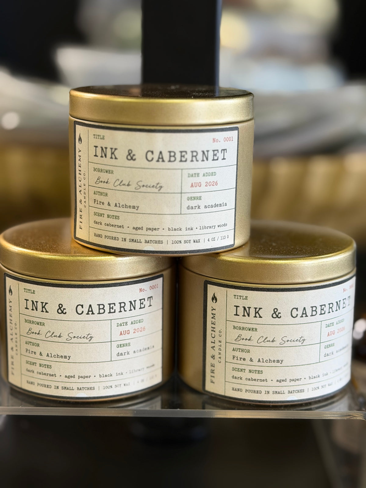 Ink and Cabernet candle