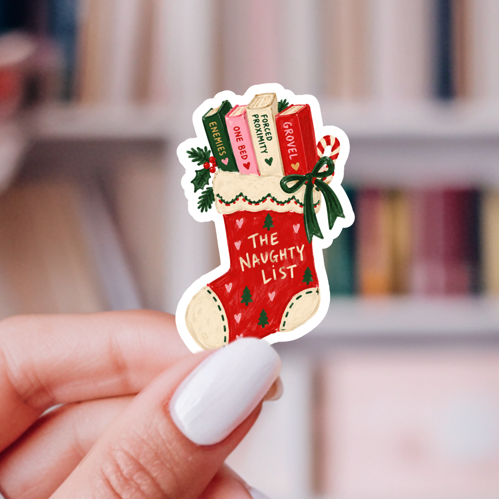 Naughty List Stocking Sticker | Bookish Holiday