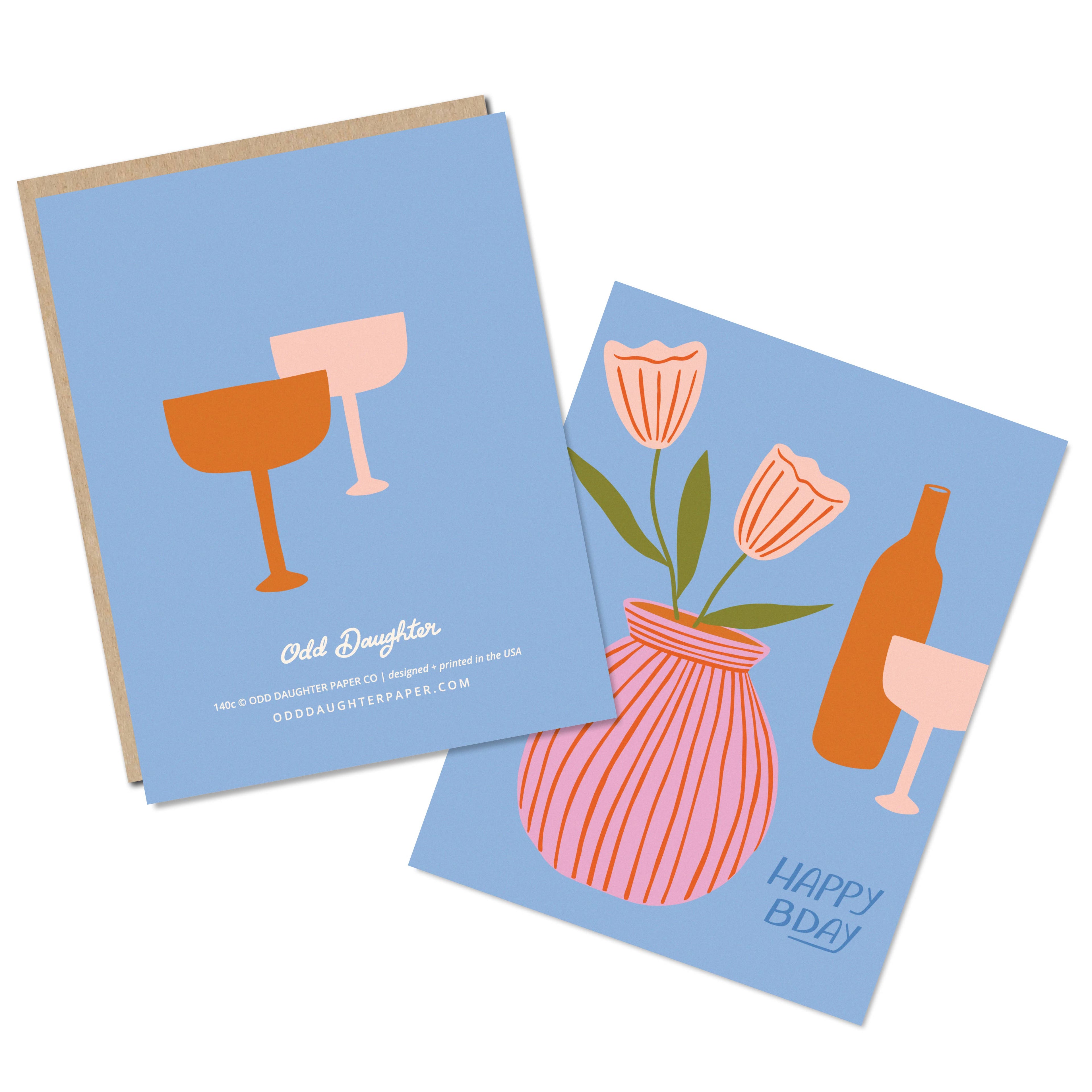 Birthday Wine - Birthday Card