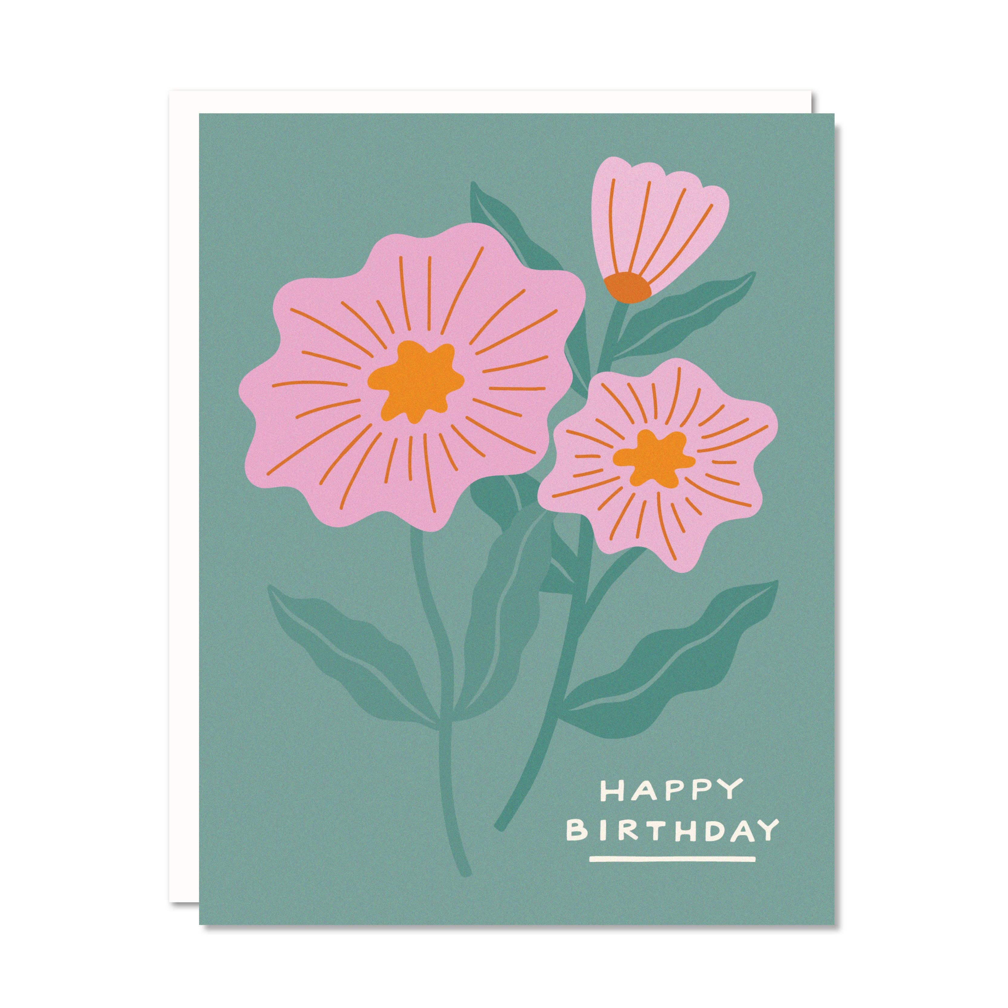 Birthday Flowers - Birthday Card