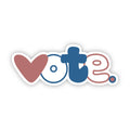 Vote Red White and Blue Sticker