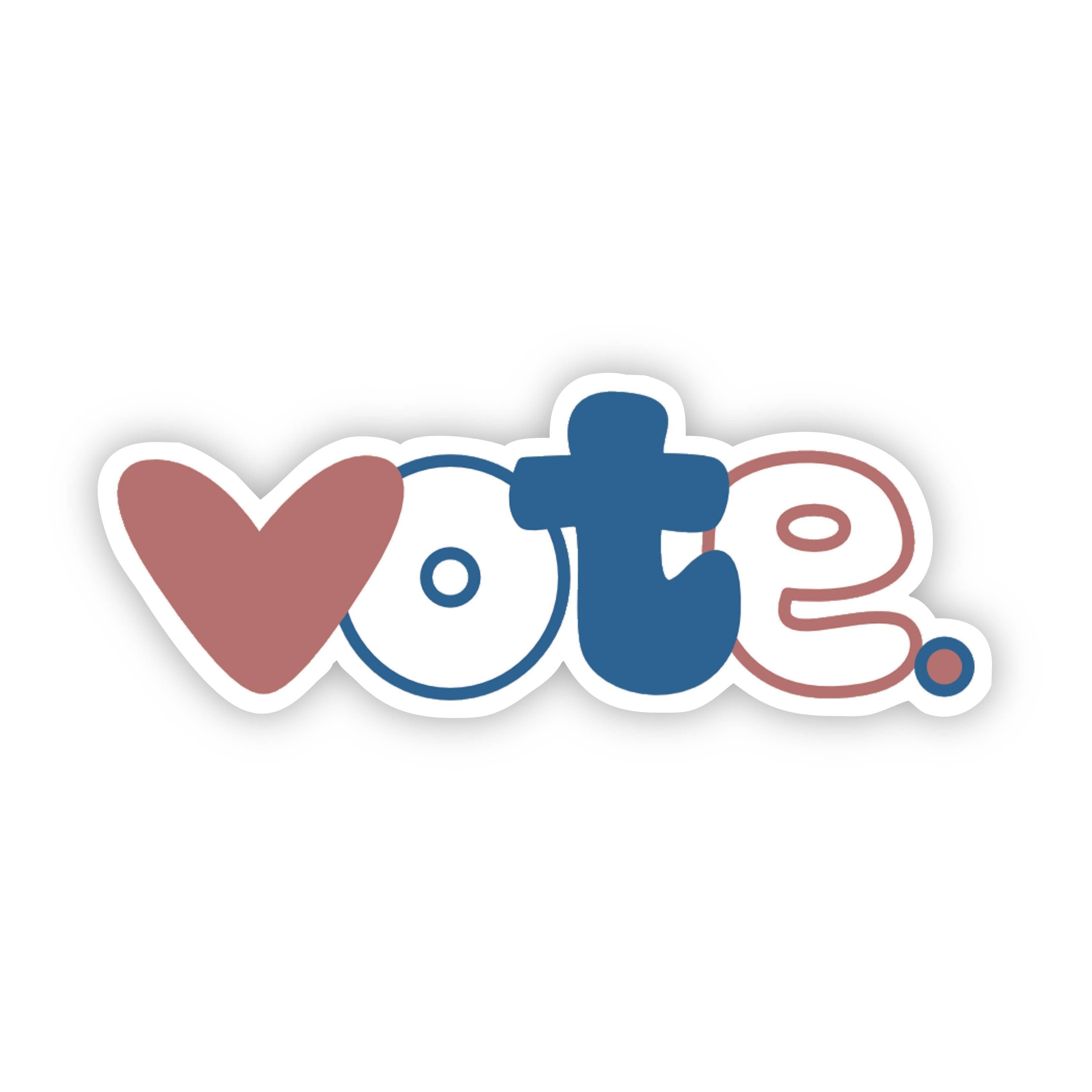 Vote Red White and Blue Sticker