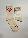 Nebraska Heart Crew Socks