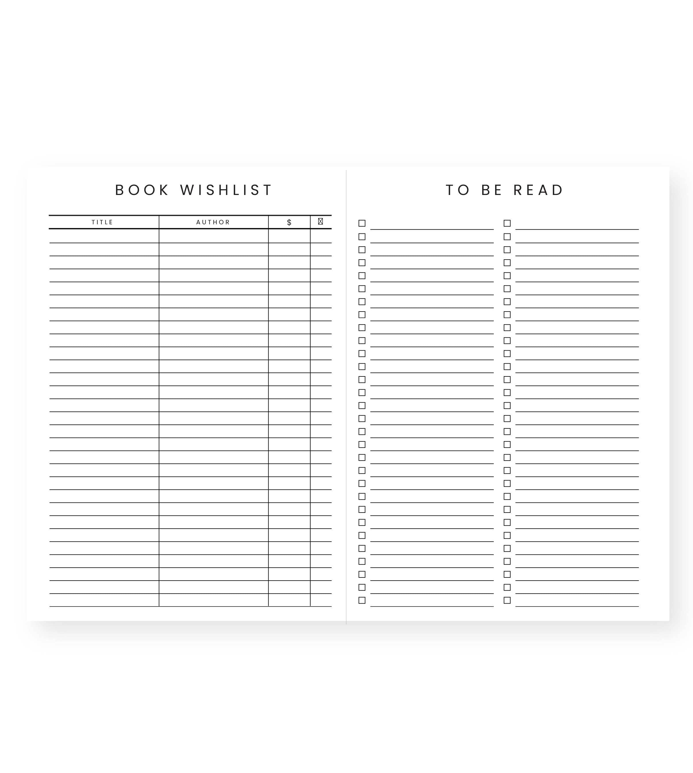 Book/Reading Journal Navy