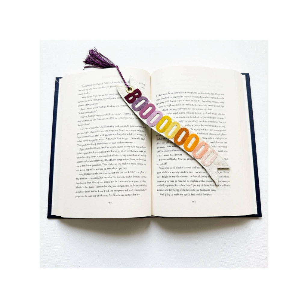 Halloween Boo Felt Bookmark 