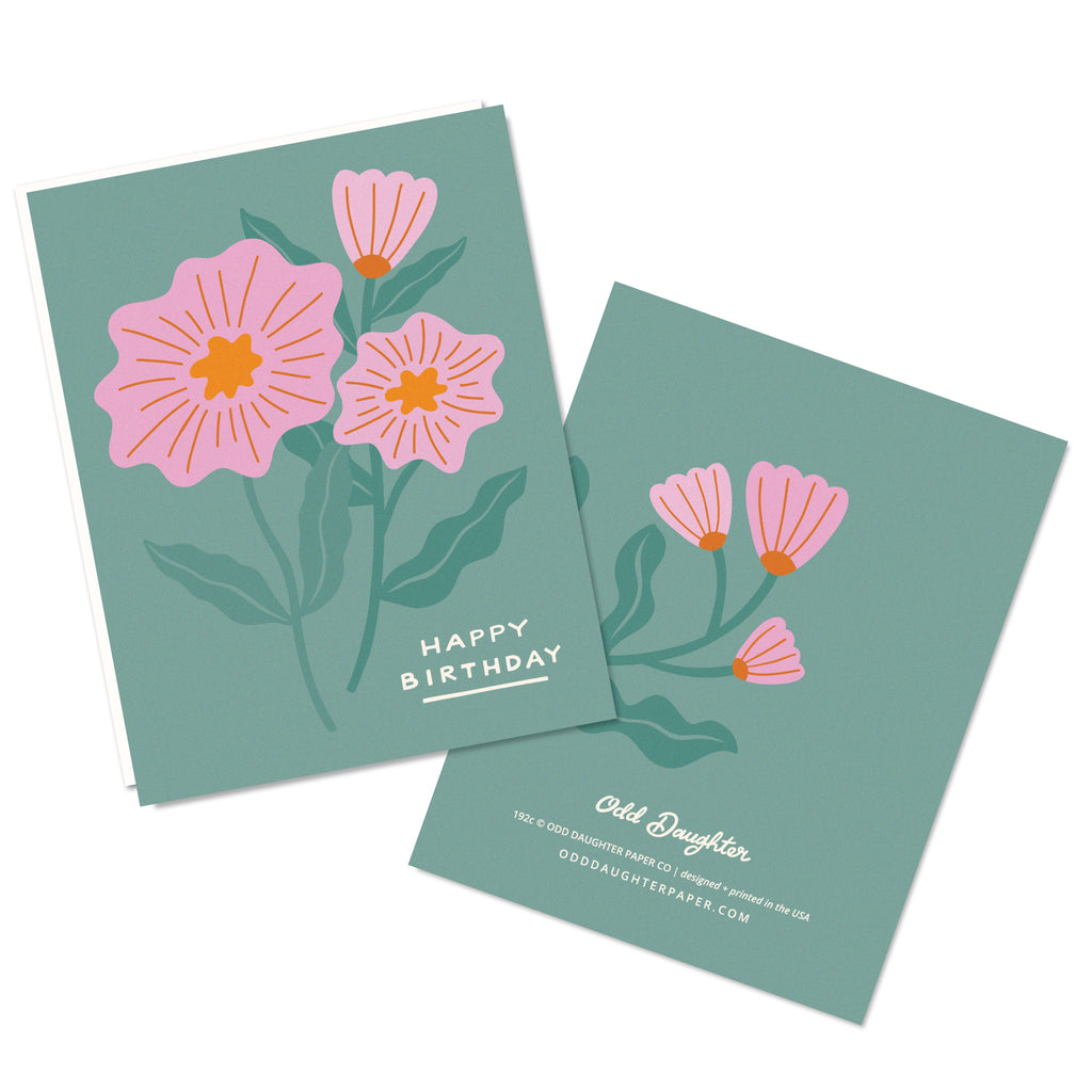 Birthday Flowers - Birthday Card