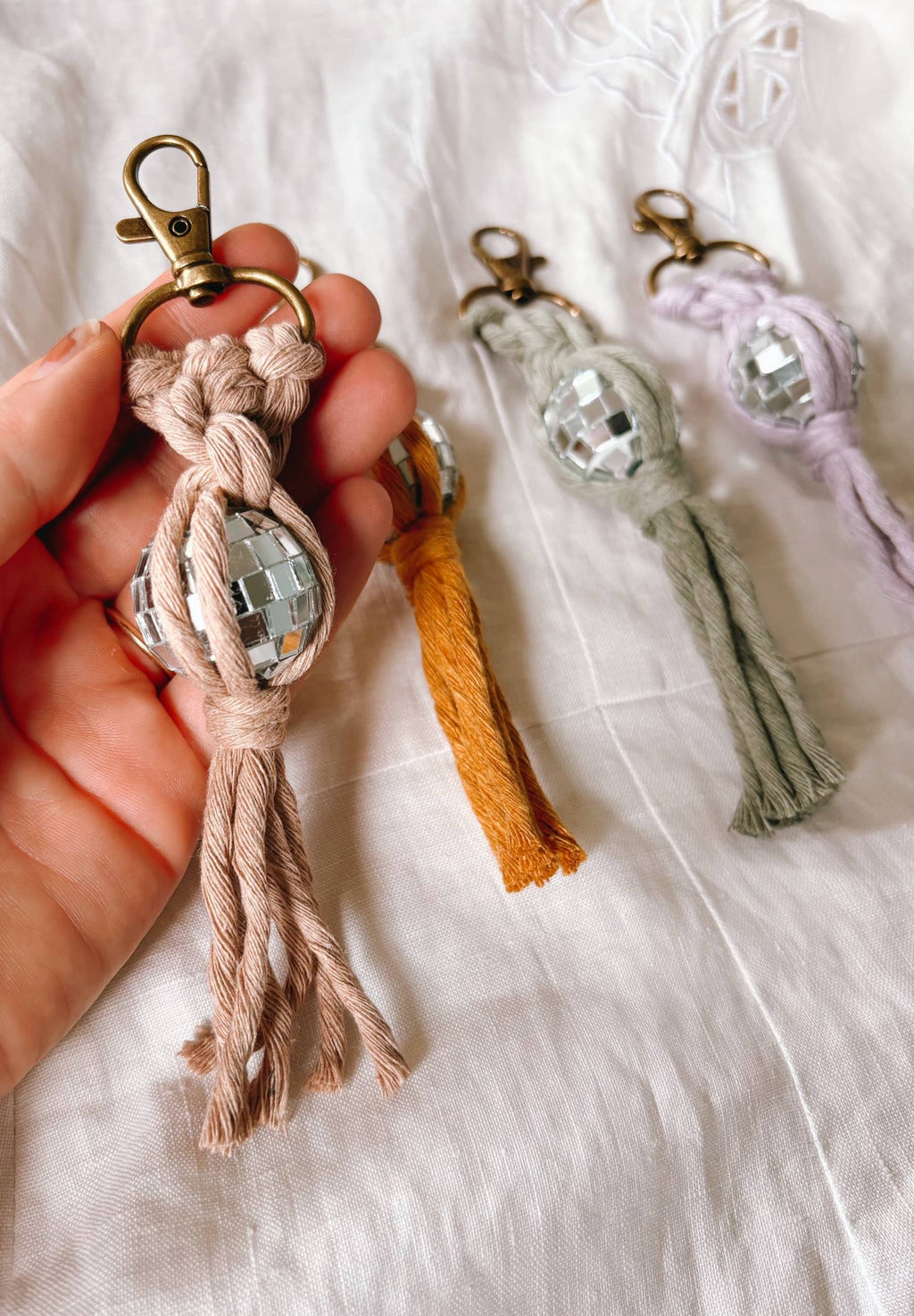 Mini Disco Ball Keychains - Retro Accessories, Gifts