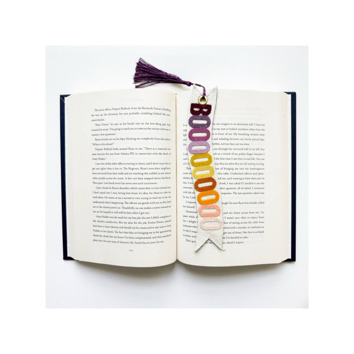 Halloween Boo Felt Bookmark 