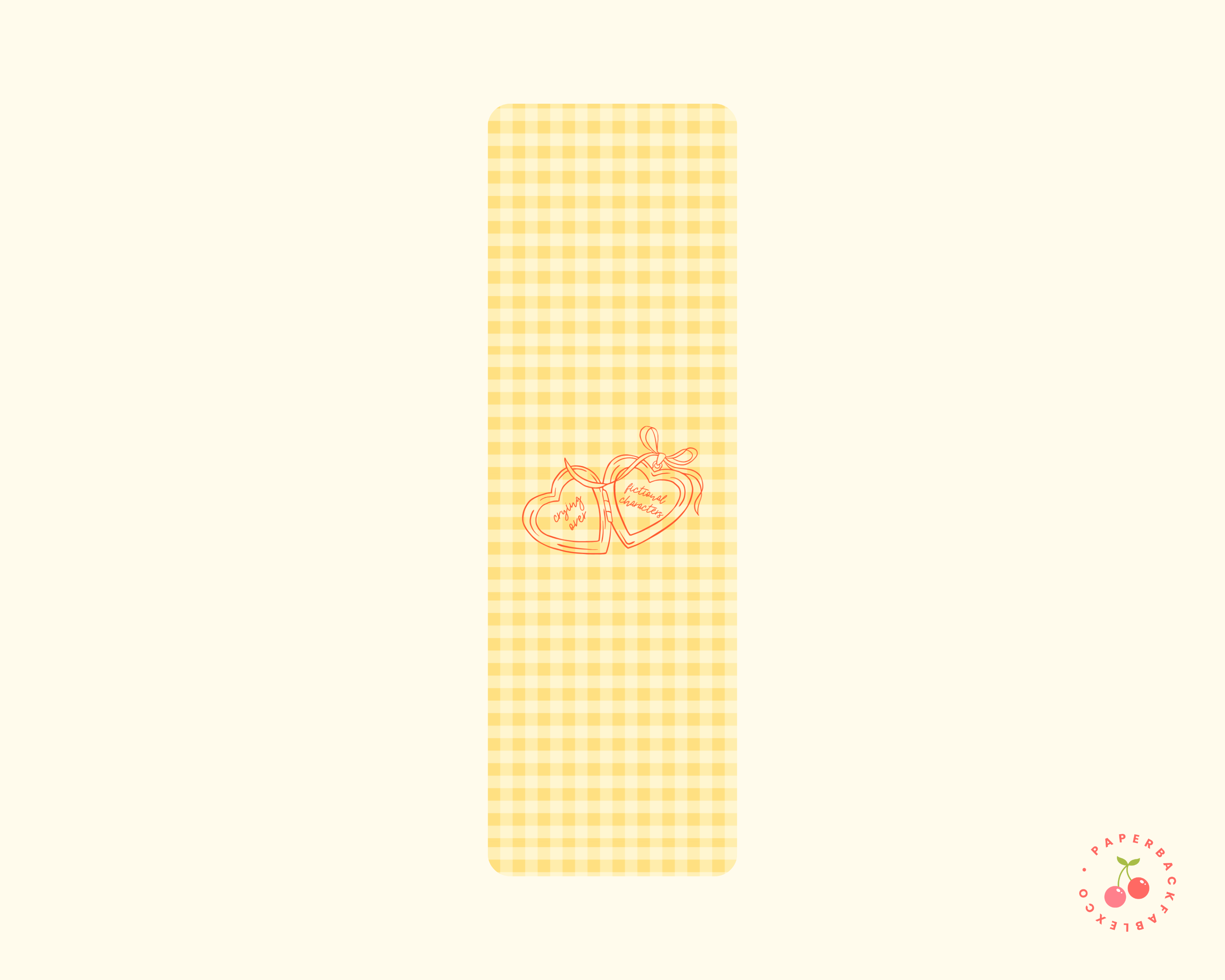 Crying Over Fictional Characters - Bookmark