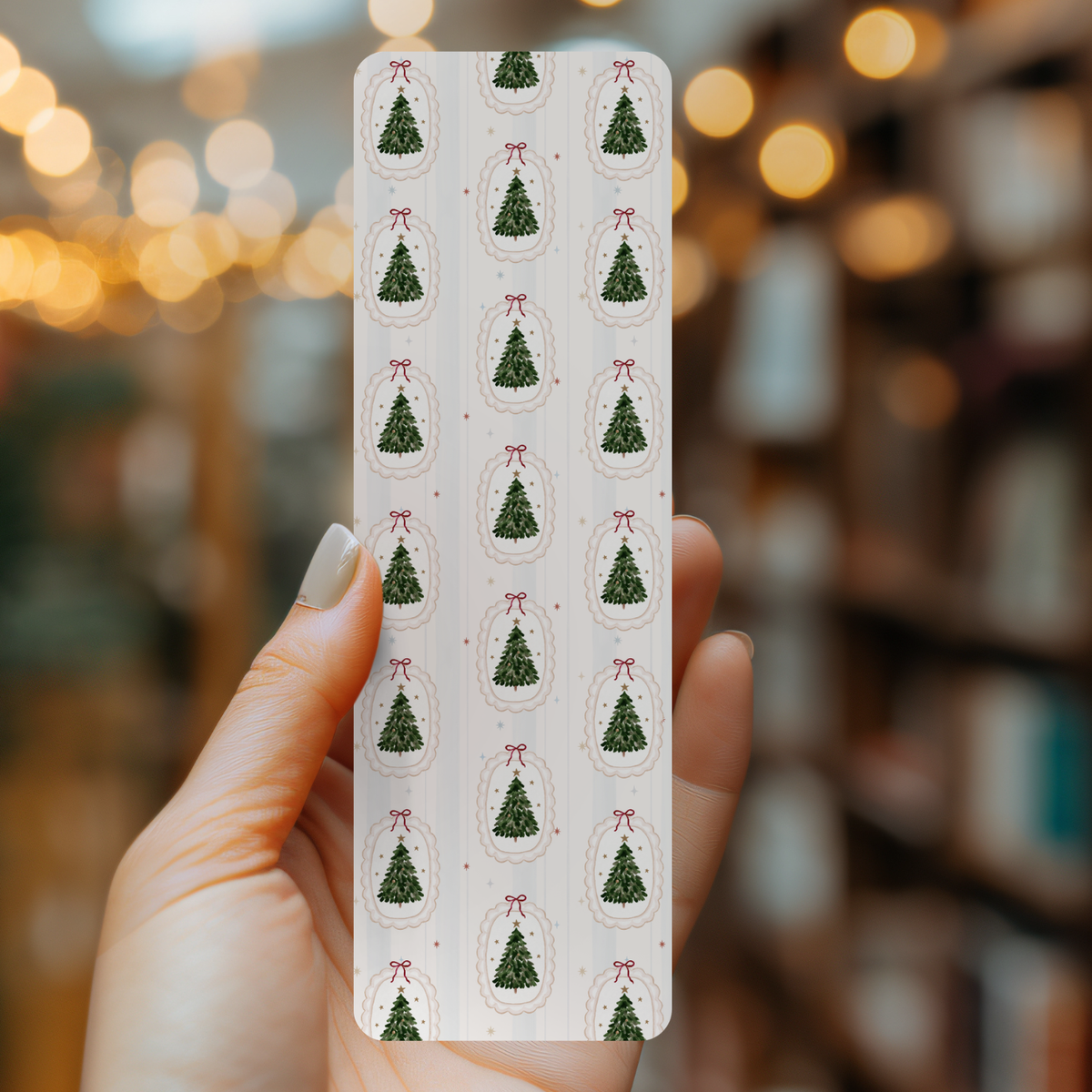 Vintage Trees Bookmark | Cozy Winter Reads