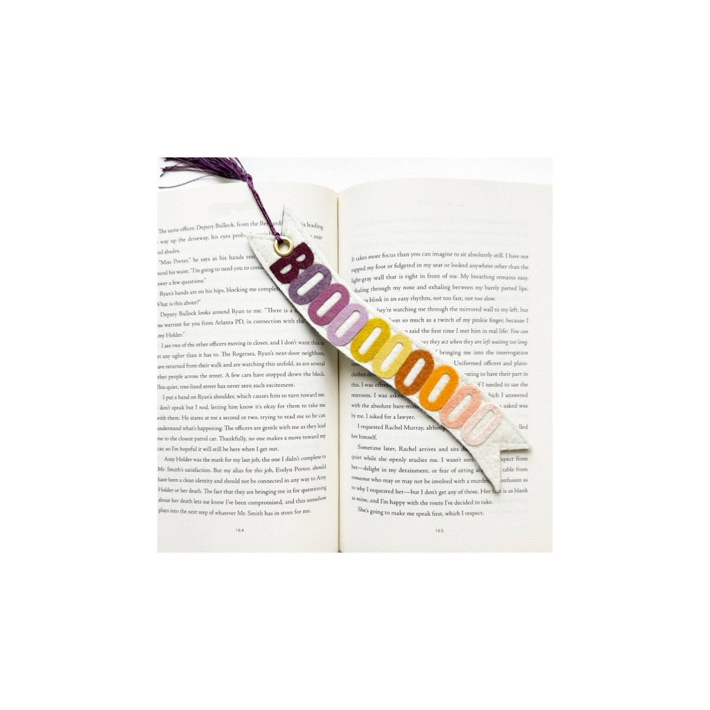 Halloween Boo Felt Bookmark 