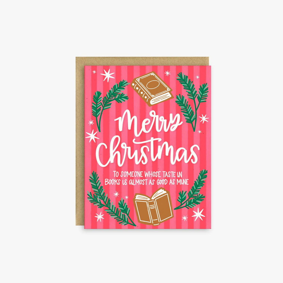 Bookish Merry Christmas – Funny Holiday Card for Readers