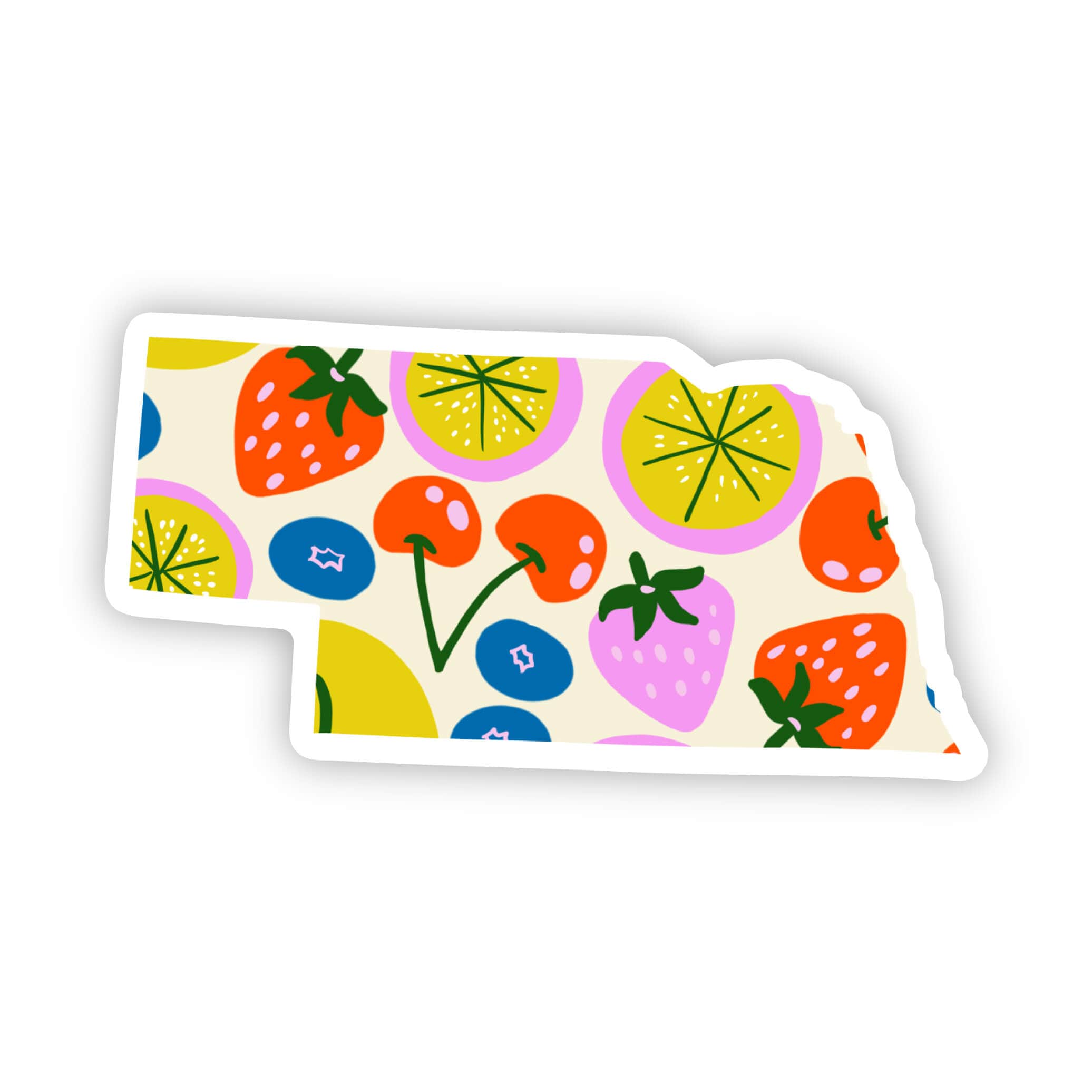 Nebraska Sticker - Cute Fruits
