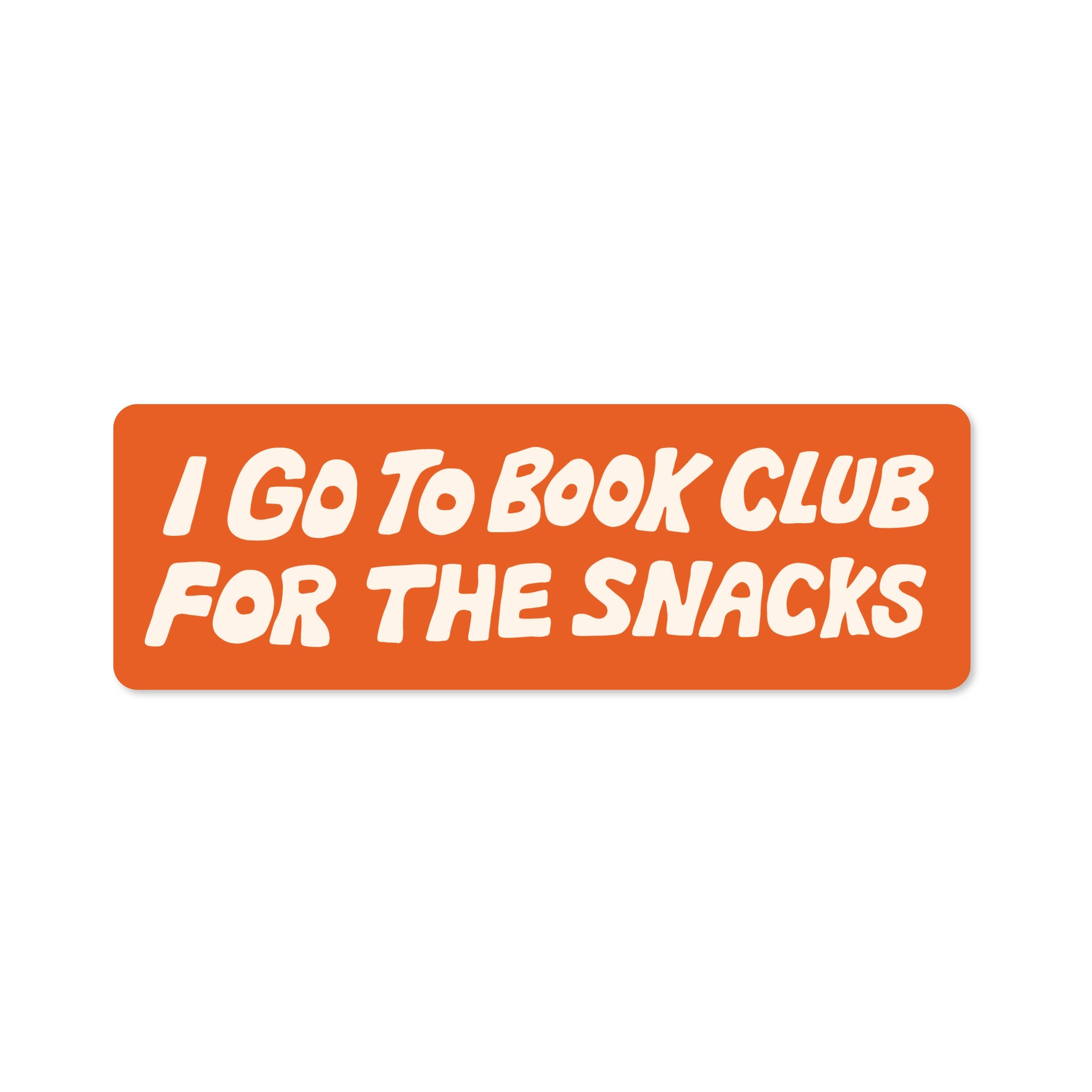 Book Club Snacks - Bookmark