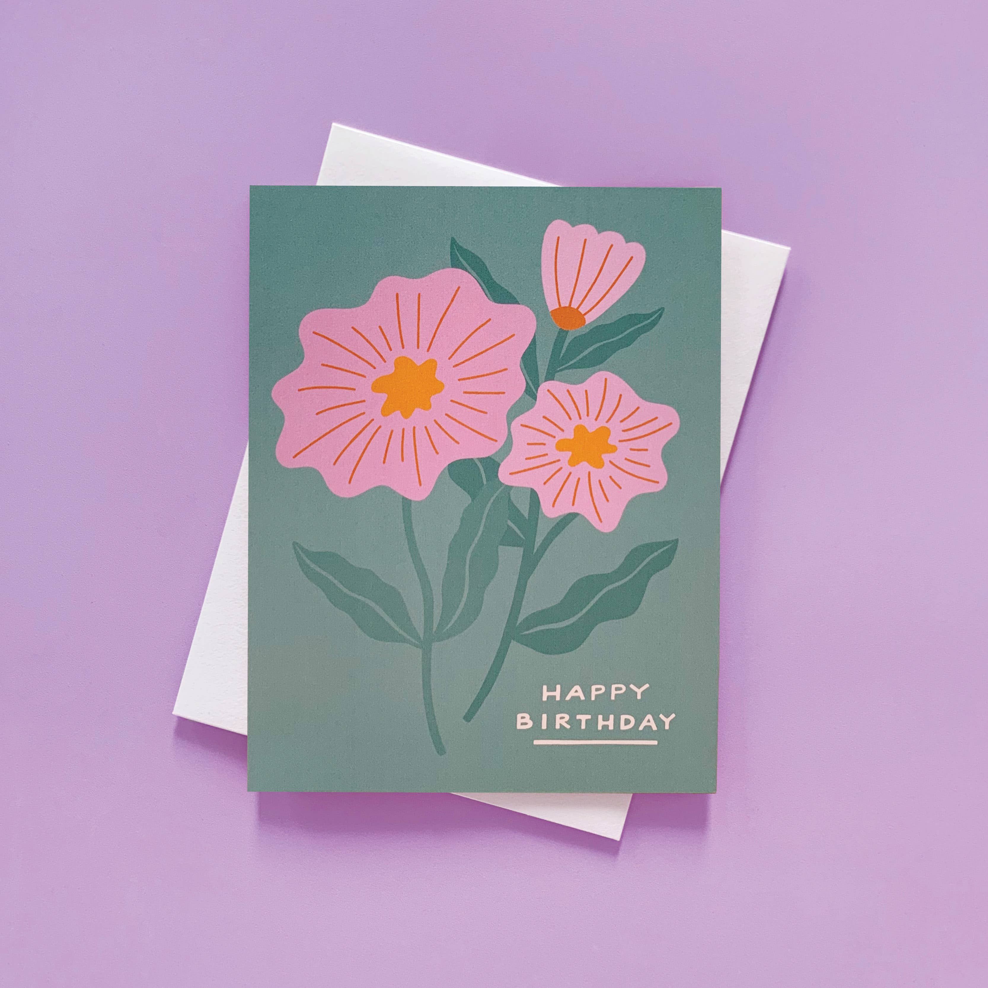 Birthday Flowers - Birthday Card
