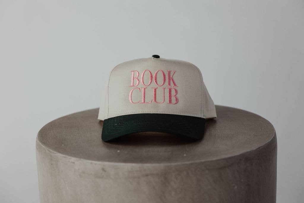 Book Club Vintage Embroidered Trucker Hat