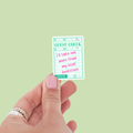 Guest Check Take One From Local Bookstore Vinyl Sticker