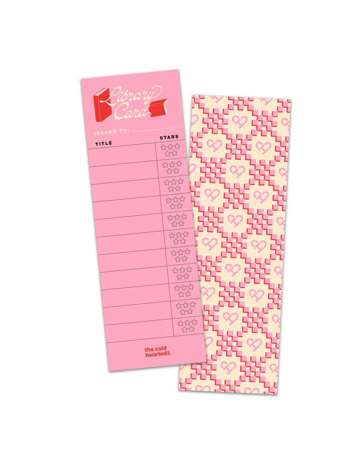 Cute Library Card Bookmark