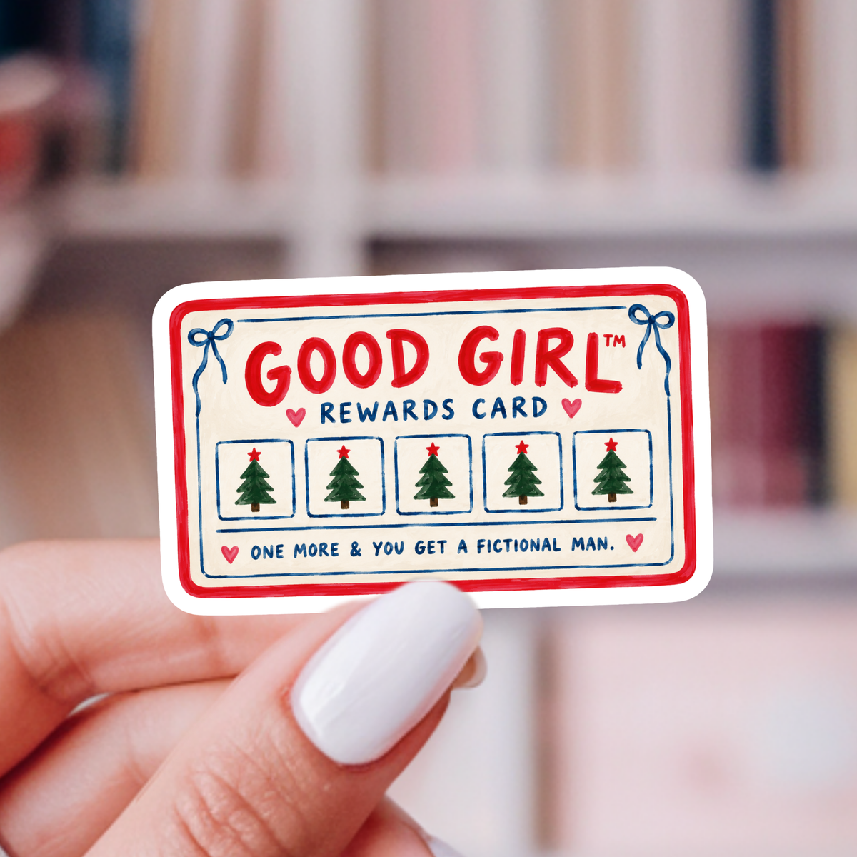 Good Girl Rewards Card Sticker | Holiday Smut