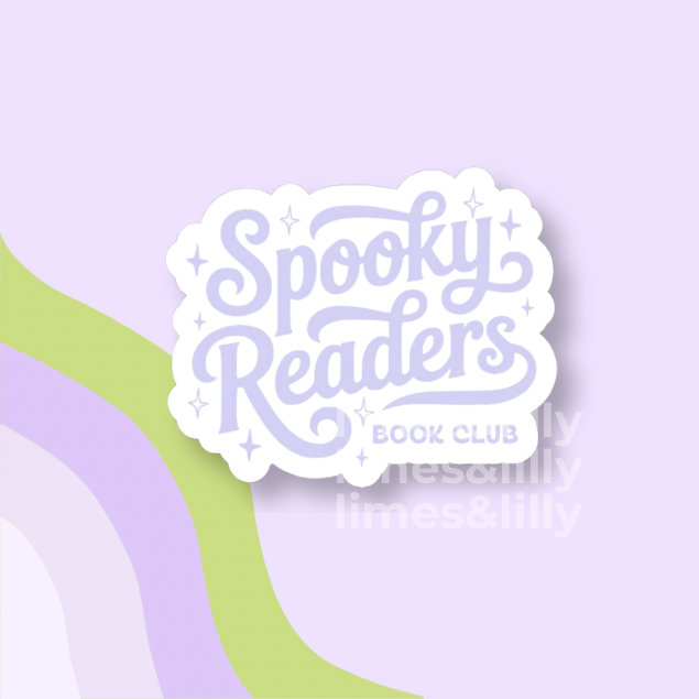 Spooky Readers Book Club Vinyl Sticker