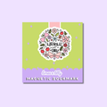 Literally Just a Girl Flowers and Bows Magnetic Bookmark